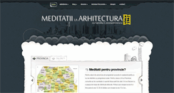 Desktop Screenshot of meditatii-arhitectura.ro